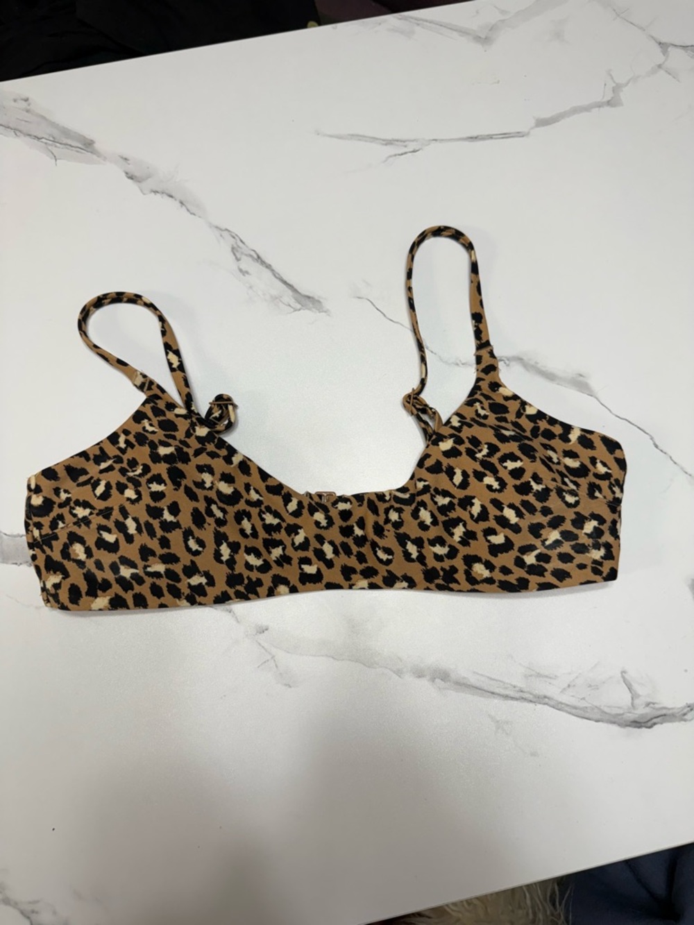 Leopard Print Swim Top - aerie